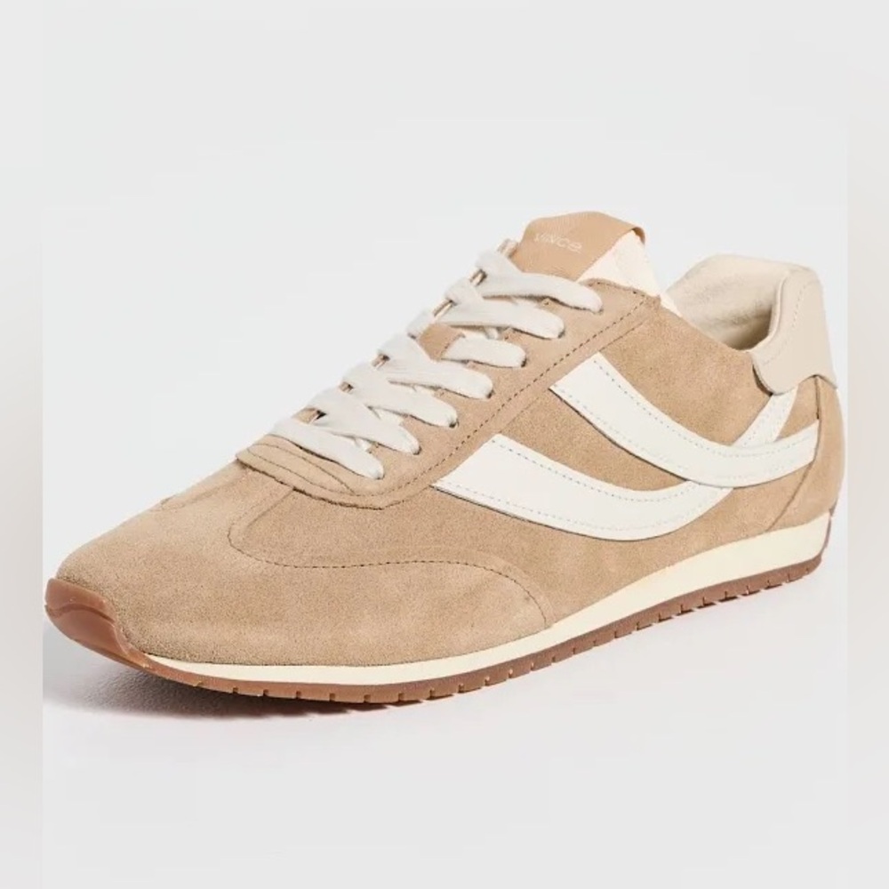Vince Tan and White Women's Sneakers - Picture 6 of 13